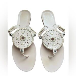 Jack Rogers Georgica Jelly Sandals in Blush Pink - Size 9